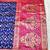 blue zari woven banarasi silk blend traditional saree with blouse piece