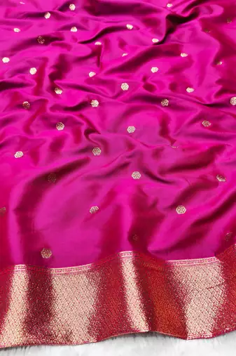 green zari woven banarasi silk blend traditional saree with blouse piece