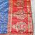 light blue zari woven banarasi silk blend traditional saree with blouse piece