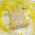 yellow embroidered glaze cotton unstitched dress material 