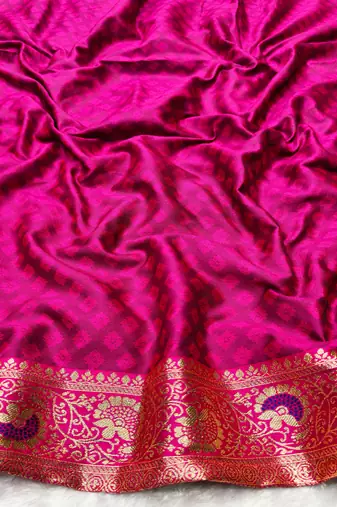 blue zari woven banarasi silk blend traditional saree with blouse piece