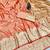 pink zari woven banarasi satin silk blend traditional saree with blouse piece