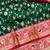 green zari woven banarasi silk blend traditional saree with blouse piece