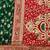 green zari woven banarasi silk blend traditional saree with blouse piece