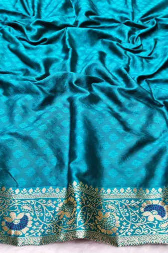 wine zari woven banarasi silk blend traditional saree with blouse piece