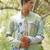 Sage green embroidered chanderi silk kurta set