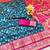 navy blue zari woven banarasi silk blend traditional saree with blouse piece