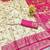 cream zari woven banarasi silk blend traditional saree with blouse piece