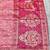 pink zari woven banarasi silk blend traditional saree with blouse piece