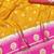 yellow zari woven banarasi silk blend traditional saree with blouse piece