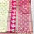 cream zari woven banarasi silk blend traditional saree with blouse piece