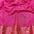 pink zari woven banarasi silk blend traditional saree with blouse piece