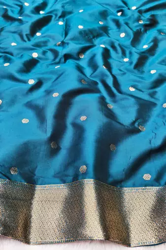 purple zari woven banarasi silk blend traditional saree with blouse piece