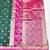green zari woven banarasi silk blend traditional saree with blouse piece