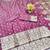 wine zari woven banarasi silk blend traditional saree with blouse piece