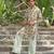 Mint green embroidered silk blend kurta set