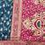 navy blue zari woven banarasi silk blend traditional saree with blouse piece