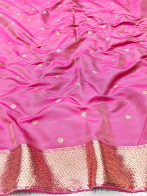 cream zari woven banarasi silk blend traditional saree with blouse piece 4