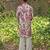 Off white embroidered cotton silk kurta set