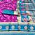 purple zari woven banarasi silk blend traditional saree with blouse piece