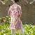Off white embroidered cotton silk kurta set