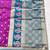 purple zari woven banarasi silk blend traditional saree with blouse piece