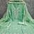 sea green embroidered glaze cotton unstitched dress material 