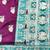 purpel zari woven baluchari silk blend traditional saree with blouse piece