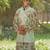 Mint green embroidered cotton silk kurta jacket set