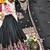 black color embroidery sequin work silk blend kurti sharara set