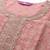Women peach-coloured floral kurta with trousers & dupatta