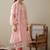 Ethnic motifs embroidered straight kurta with trousers & dupatta