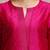 Women pink zari work textured kurta with trouser and printed dupatta