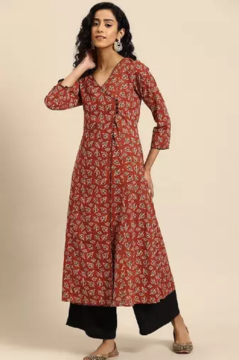 Women ethnic motifs printed kurta