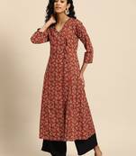 Women ethnic motifs printed kurta
