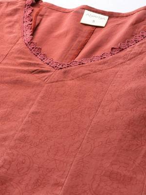 Anarkali pure cotton kurta with trousers & dupatta 2
