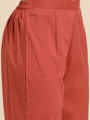 Anarkali pure cotton kurta with trousers & dupatta 3