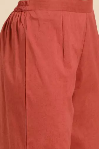 Anarkali pure cotton kurta with trousers & dupatta