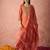 Ethnic motifs yoke design sequinned kurta with trousers & dupatta