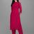 Floral embroidered sequinned kurta with trouser