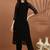 Sequin embellished straight kurta with trousers