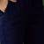 Navy blue ethnic motifs embroidered a-line kurta with trouser & dupatta