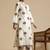 Floral printed v-neck schiffli work pure cotton a-line kurta with palazzo