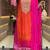 Bandhani printed sequinned embroidery work kurta with trousers & dupatta