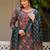 Women floral printed regular kurta with trousers & dupatta