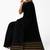 Classic black striped cotton blend saree