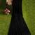 Classic black striped cotton blend saree