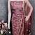 lavender embroidered glaze cotton unstitched dress material 