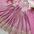 pink color embroidery sequin work silk blend gown set