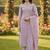 lavender weaved chanderi butti unstitched dress material 